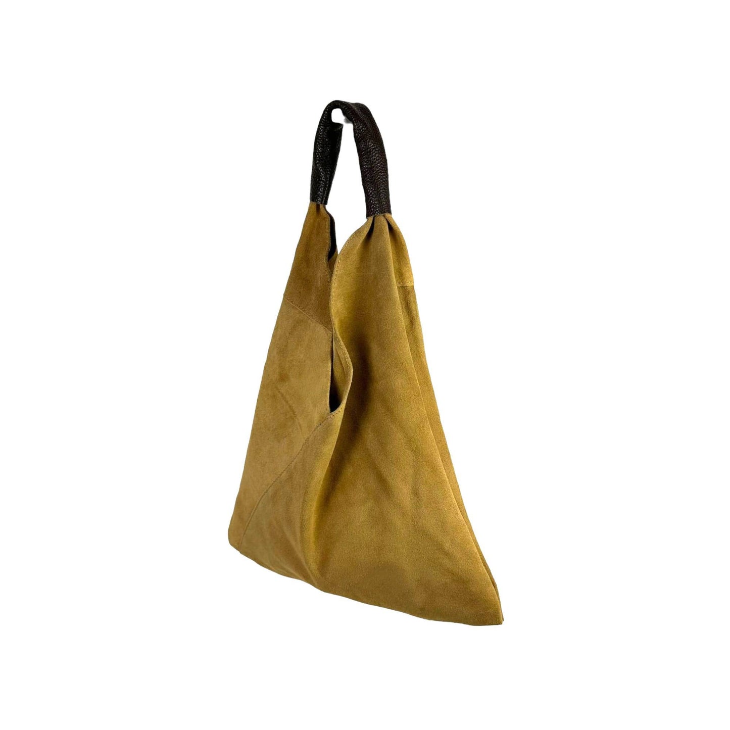Women's Suede Leather Shoulder Bag with Purse