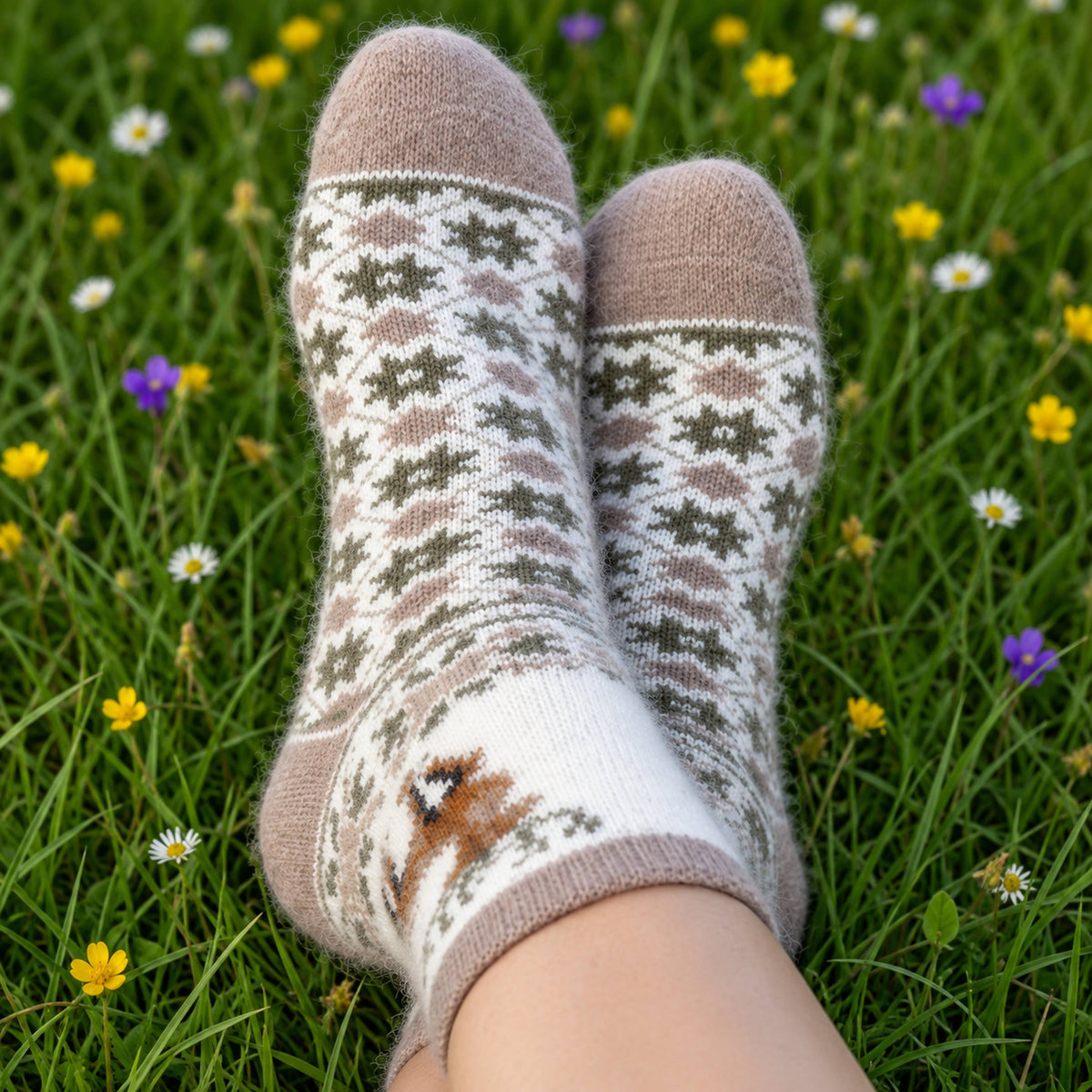 Angora / Bamboo Socks – Clover