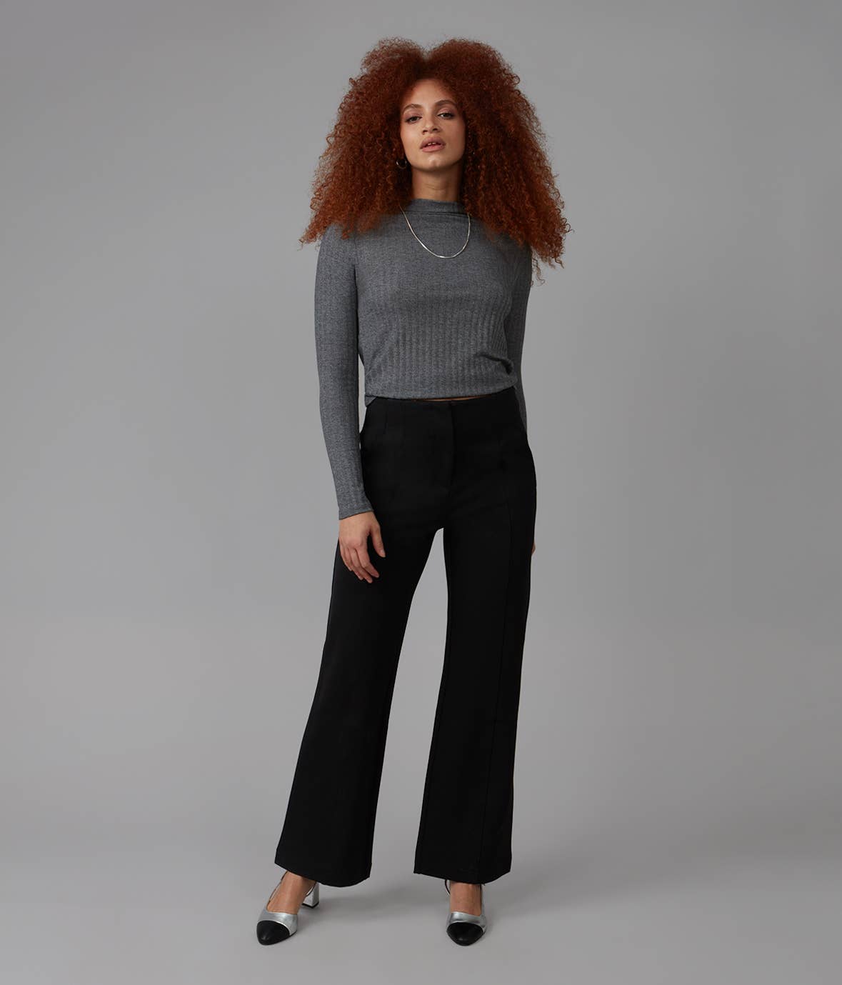 ERIN Black Ponte High Rise Trouser Pants 32" Inseam (set aside)