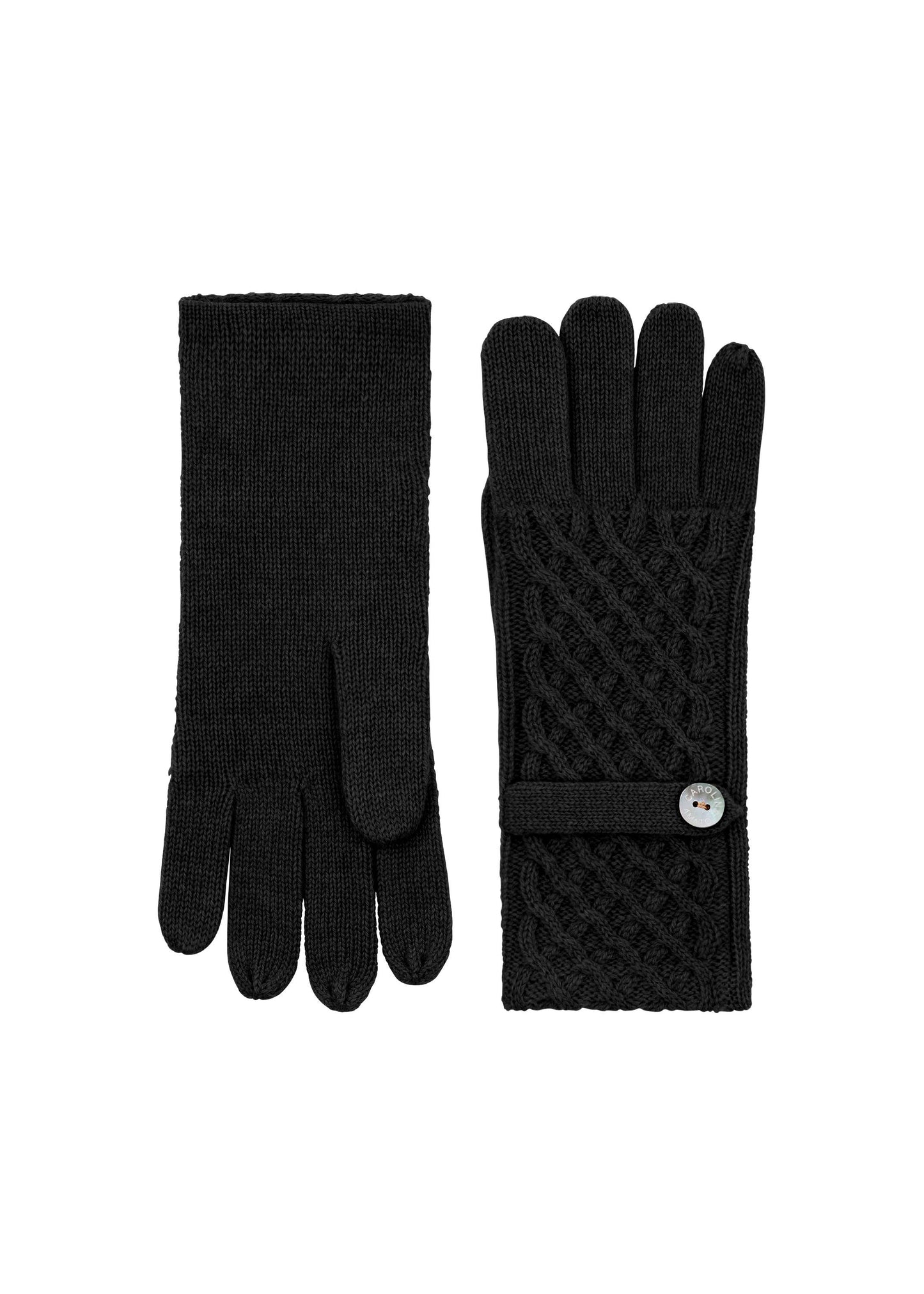 (K471) Gloves: Cashmere Waffle Knit Glove
