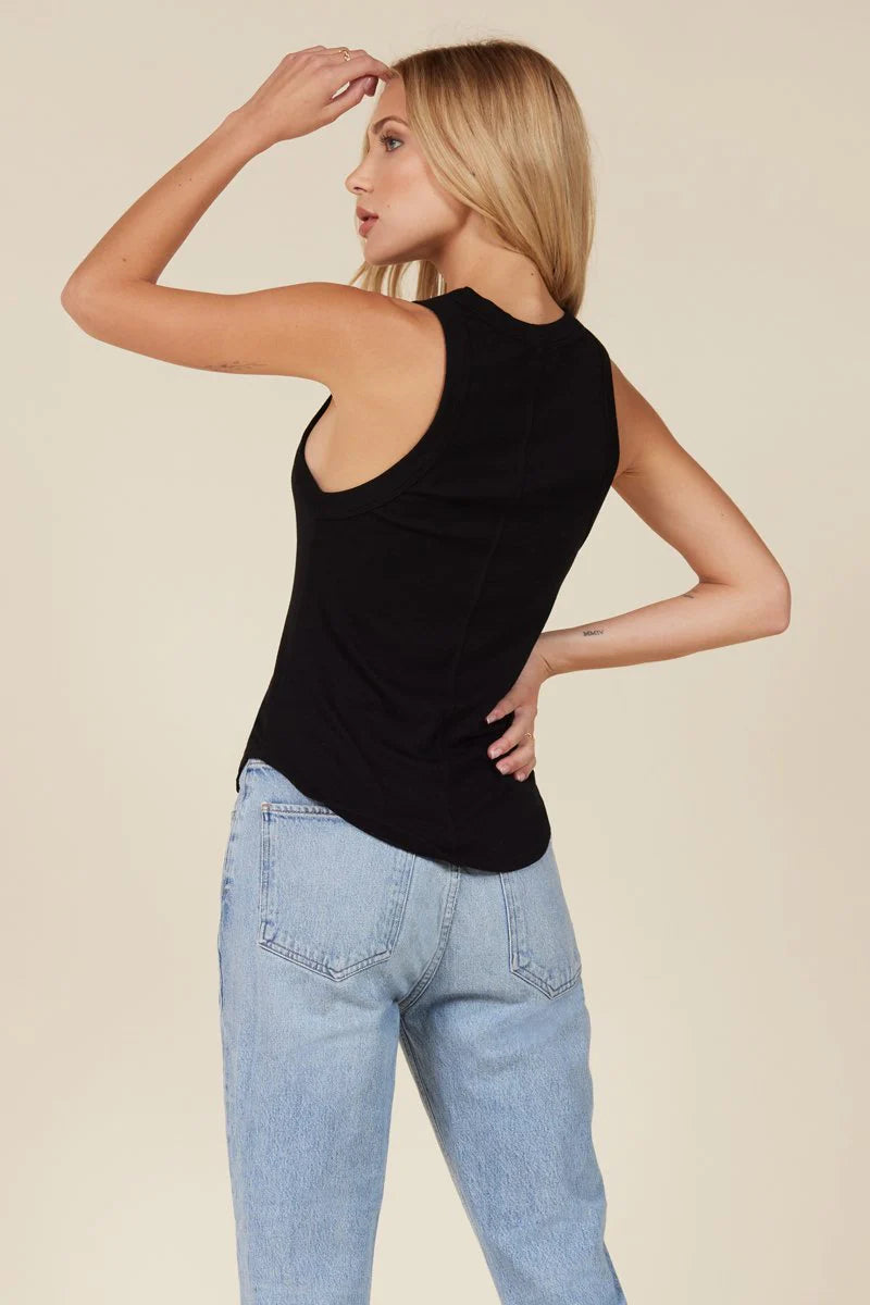 Aida Racer Front Tank | Black