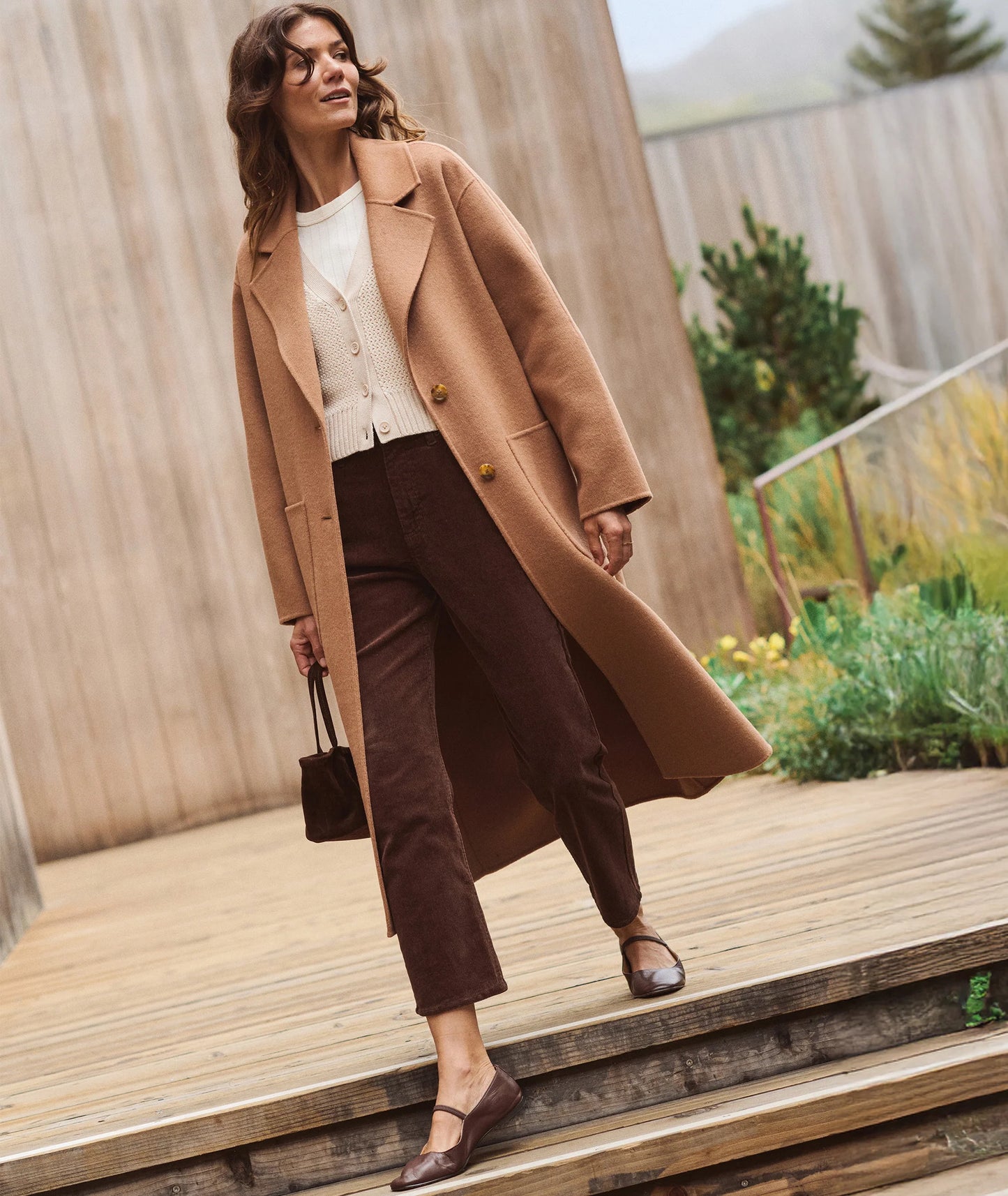 Colette Longline Coat | Camel