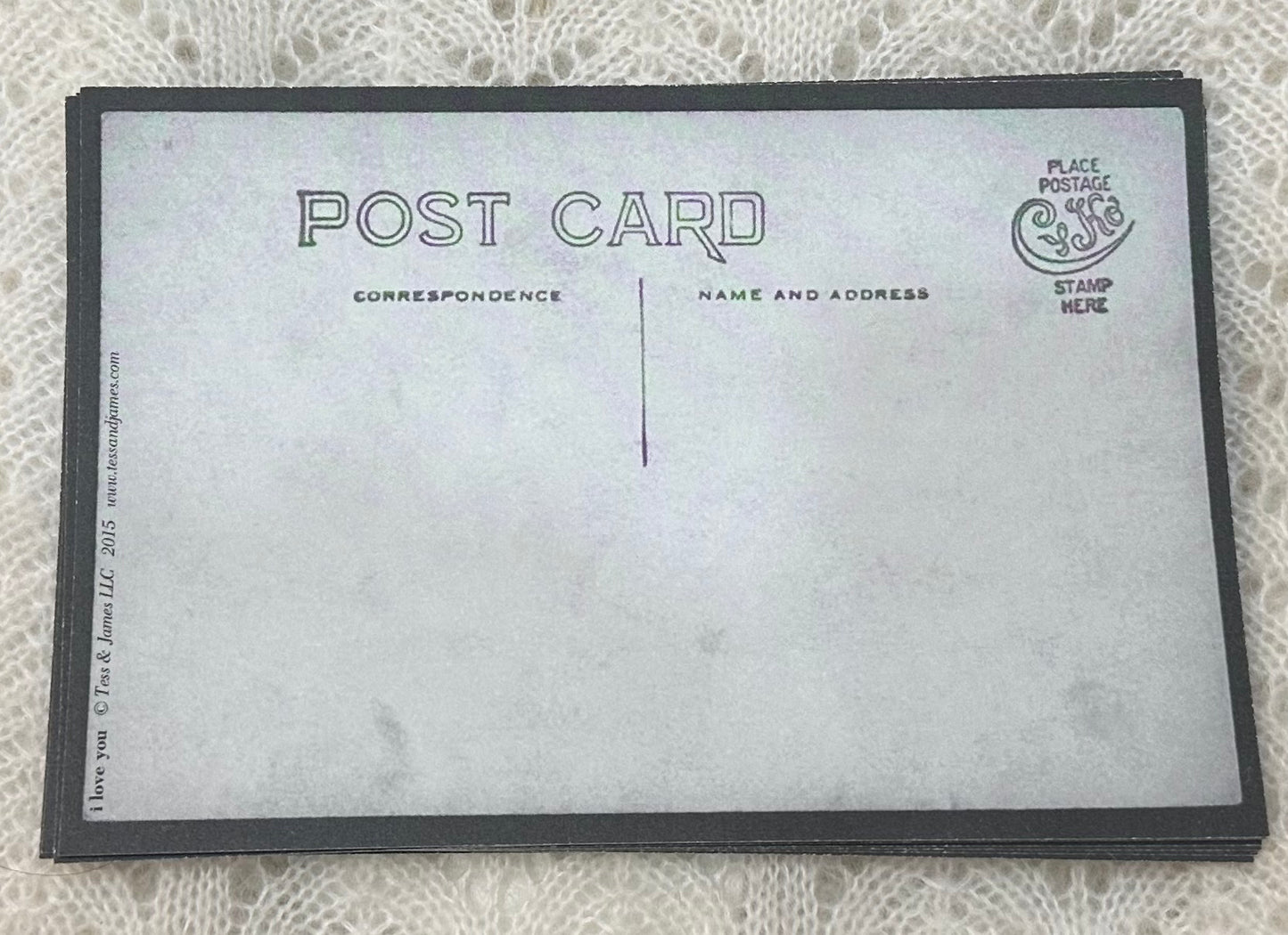 I Love You Postcard