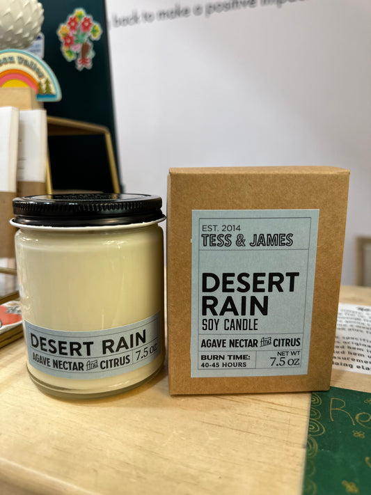 Tess and James Desert Rain Candle
