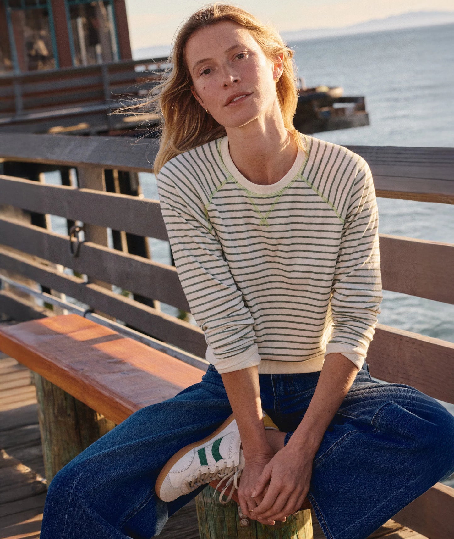 Reversible Raglan | Olive Stripe