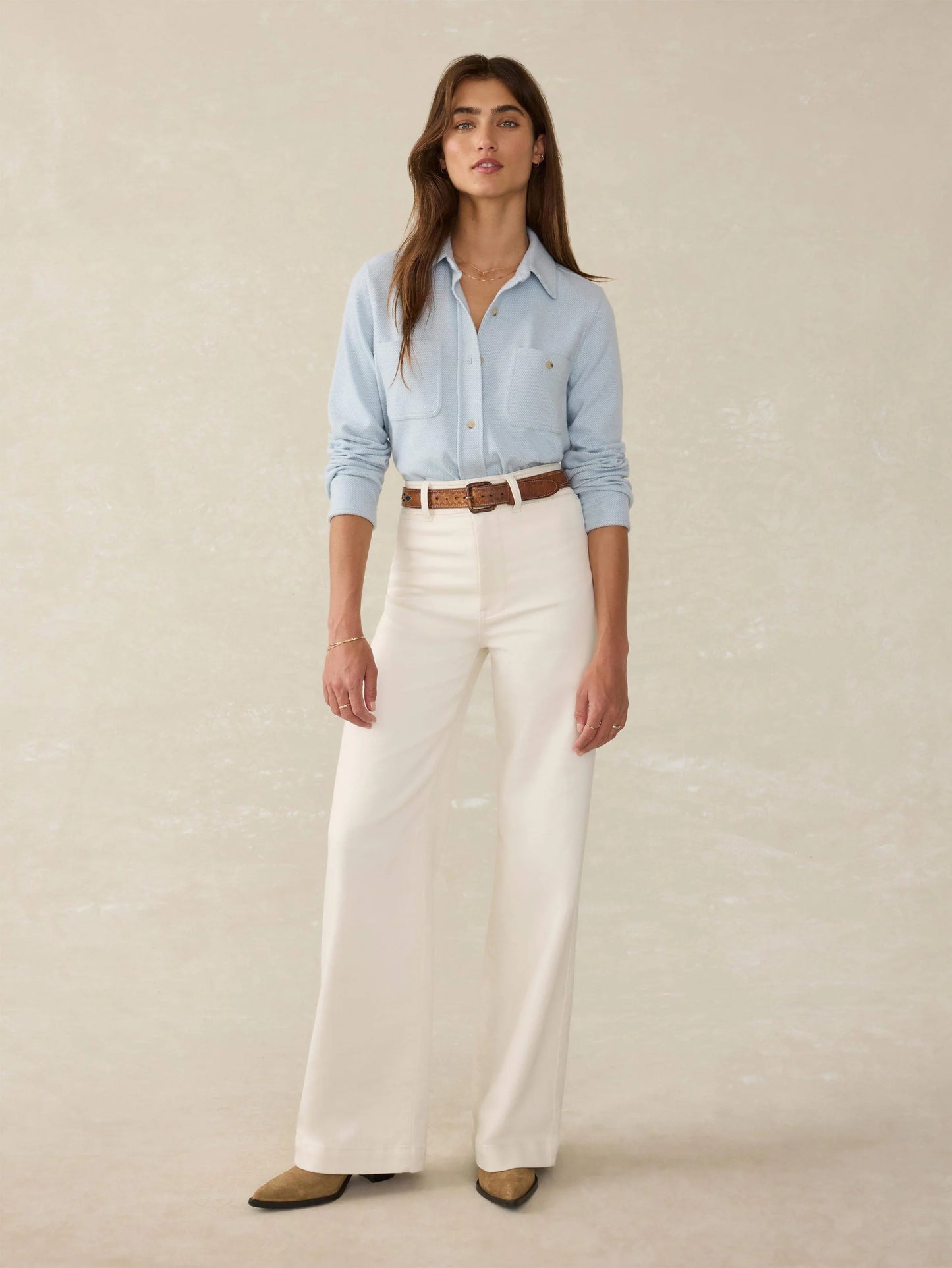 Legend Sweater Shirt | Ice Blue Twill