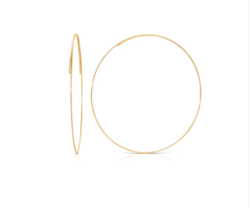 Harper 14K Gold Plated Hoops