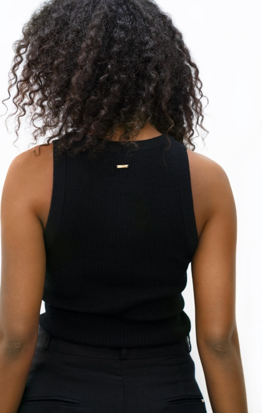 Sao Paulo Racer Knitted Top | Licorice