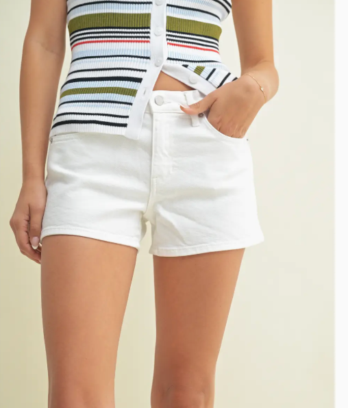 Comfort Stretch Short | White