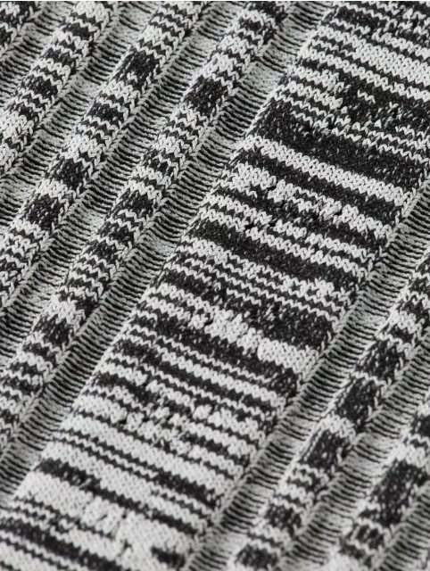 Ribbed Knitted Pullover