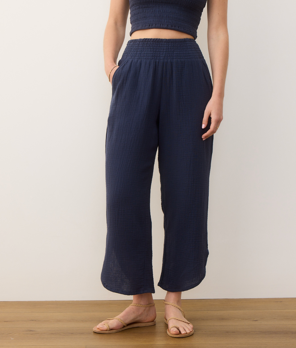 Cali Double Cloth Pant | Indigo