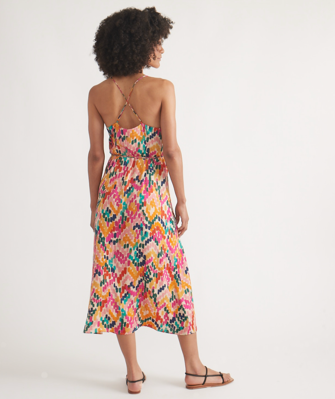 Archive Emma Wrap Dress | Bright Watercolor