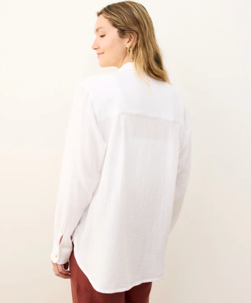 Jane Relaxed Double Cloth Shirt
