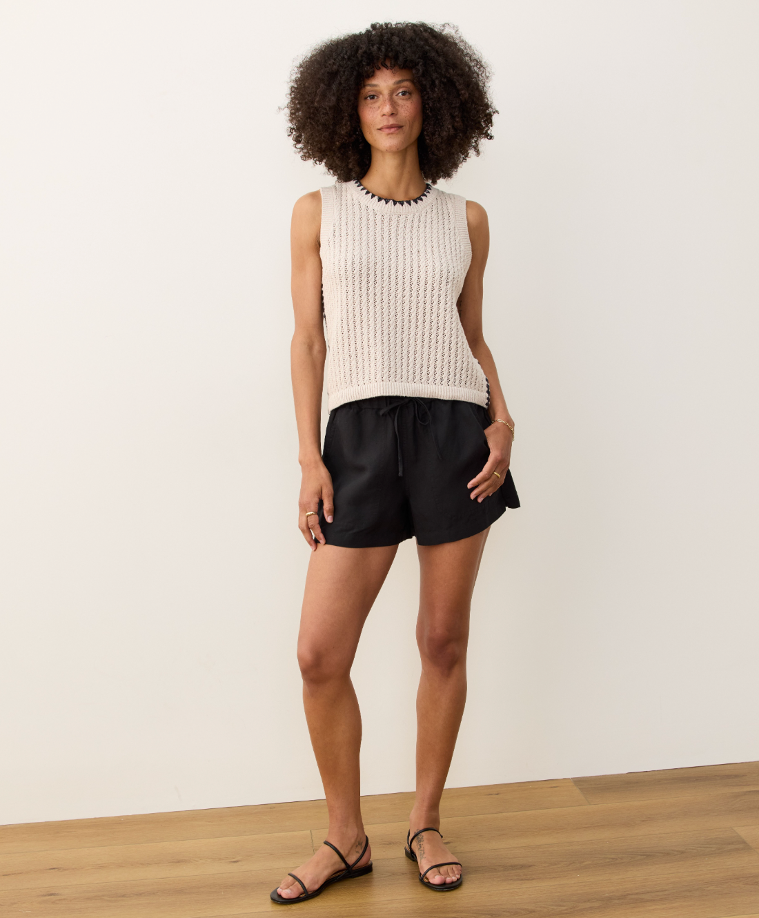 Clara Linen Sweater Vest