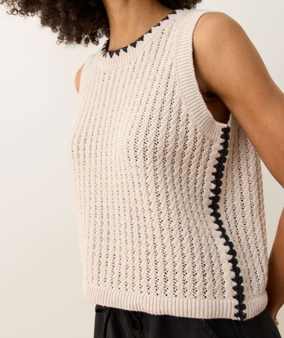 Clara Linen Sweater Vest