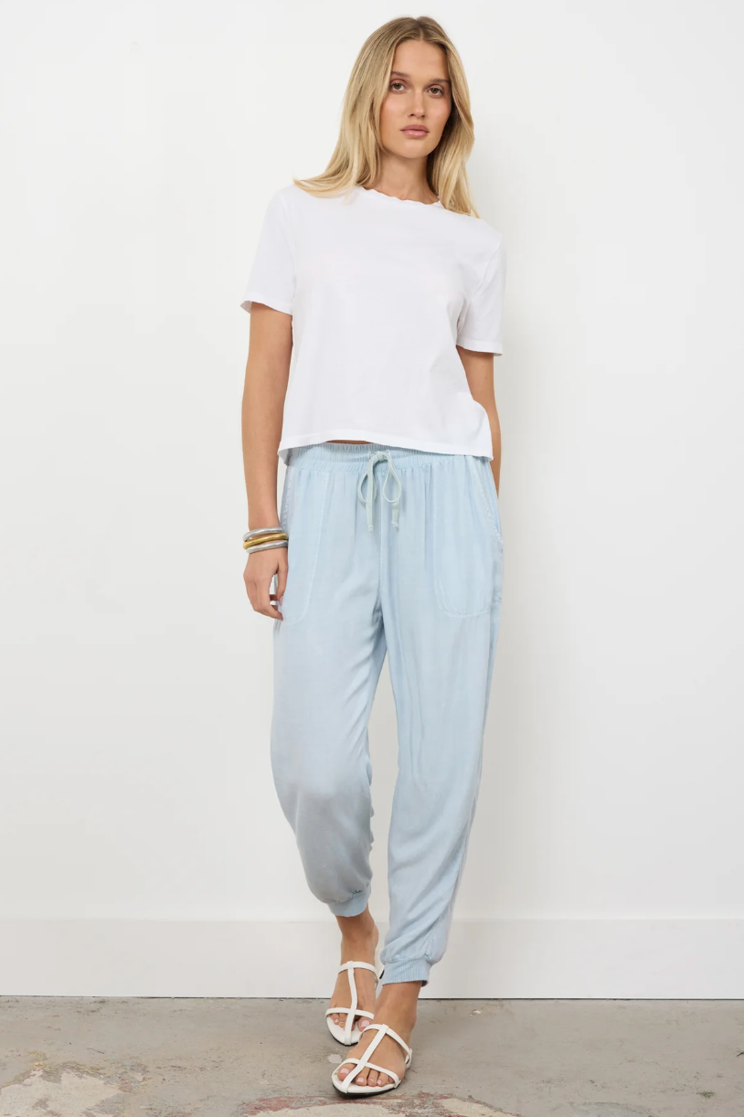 Hancock Twill Jogger | Silver