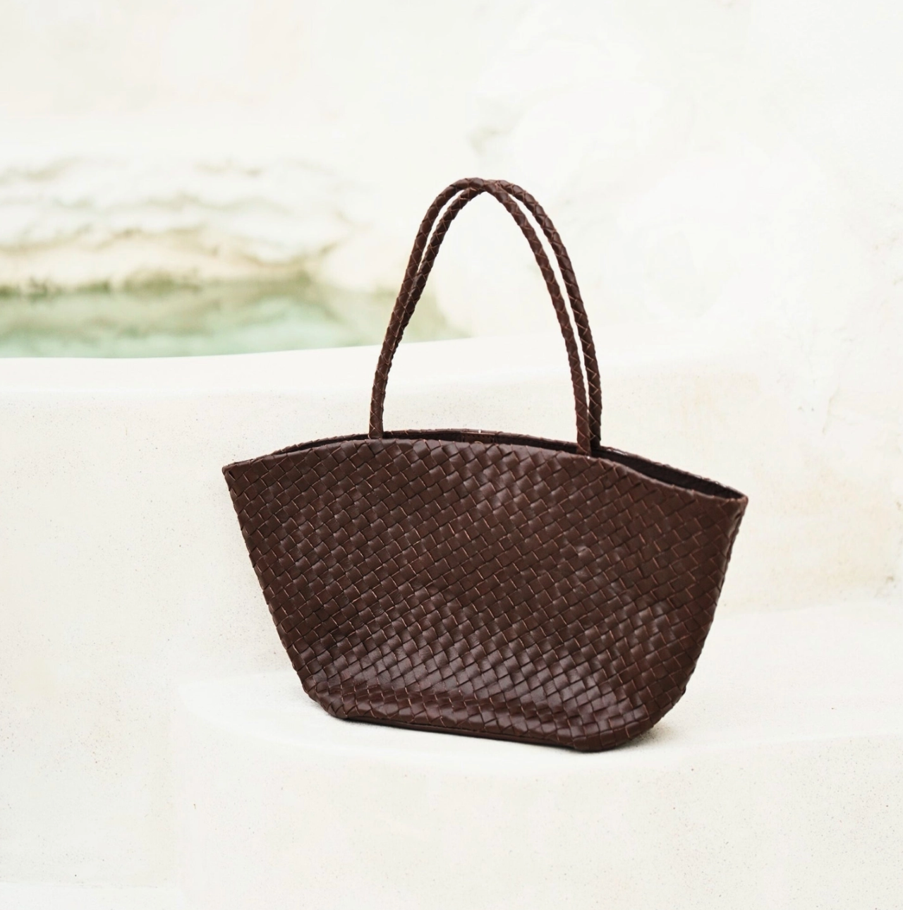 Oaklee Handwoven Leather Tote