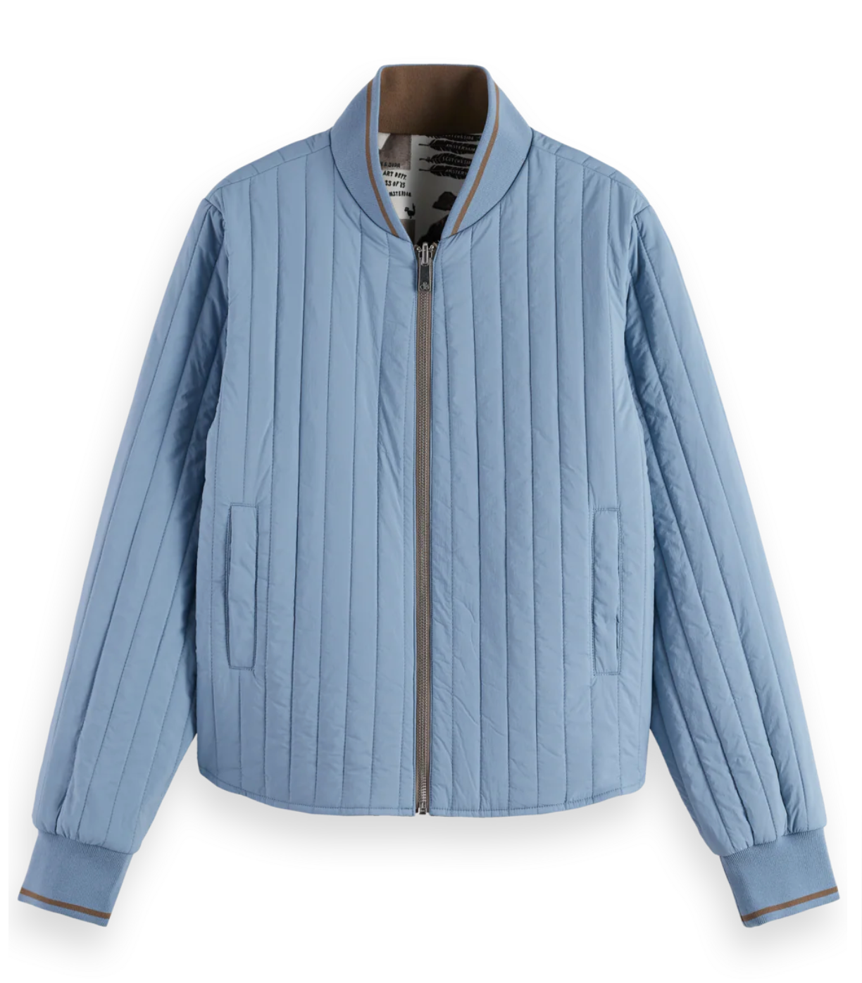 Scotch & Soda Reversible Printed & Quilted Bomber
