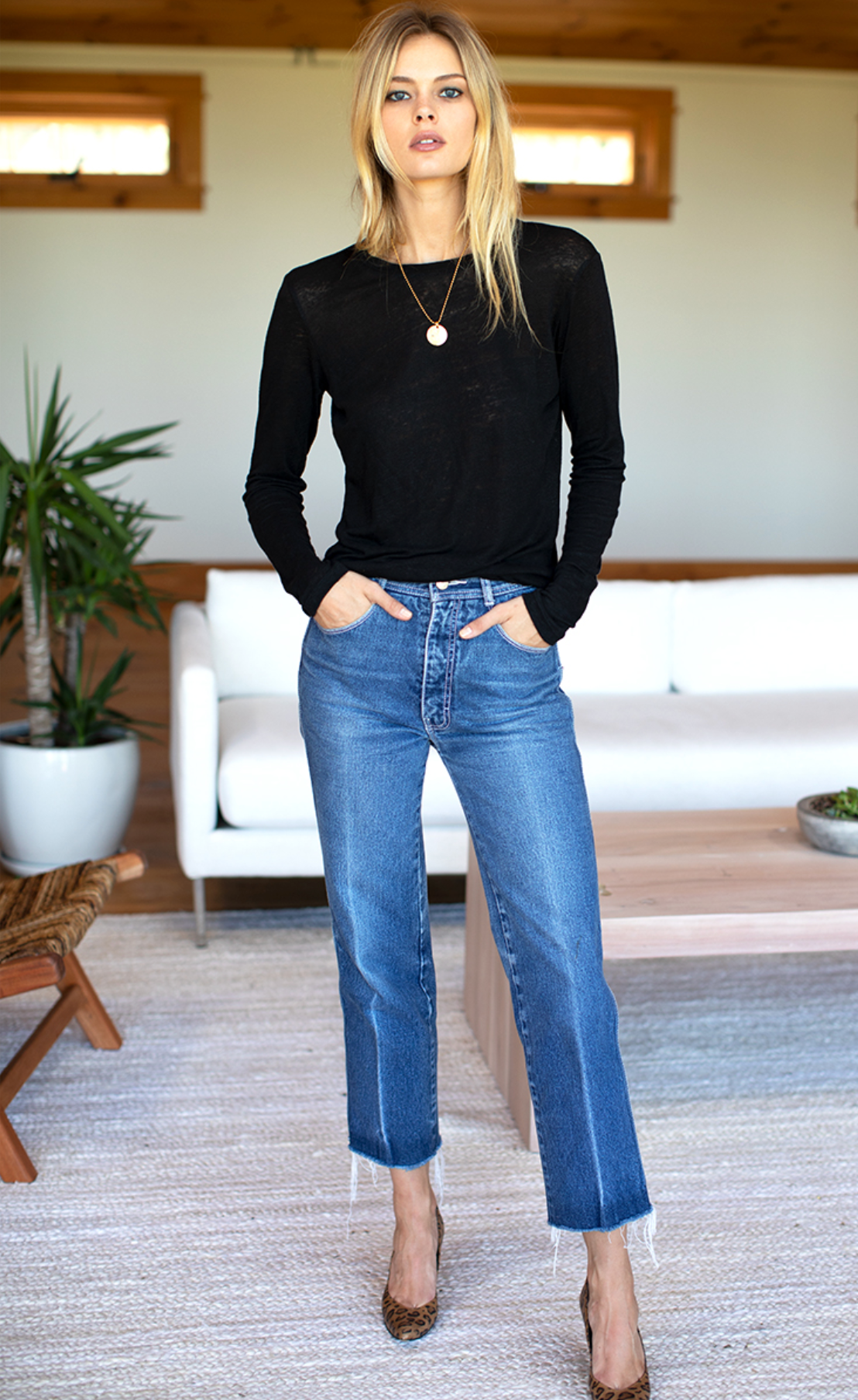 Emerson Fry Crewneck | Black Linen
