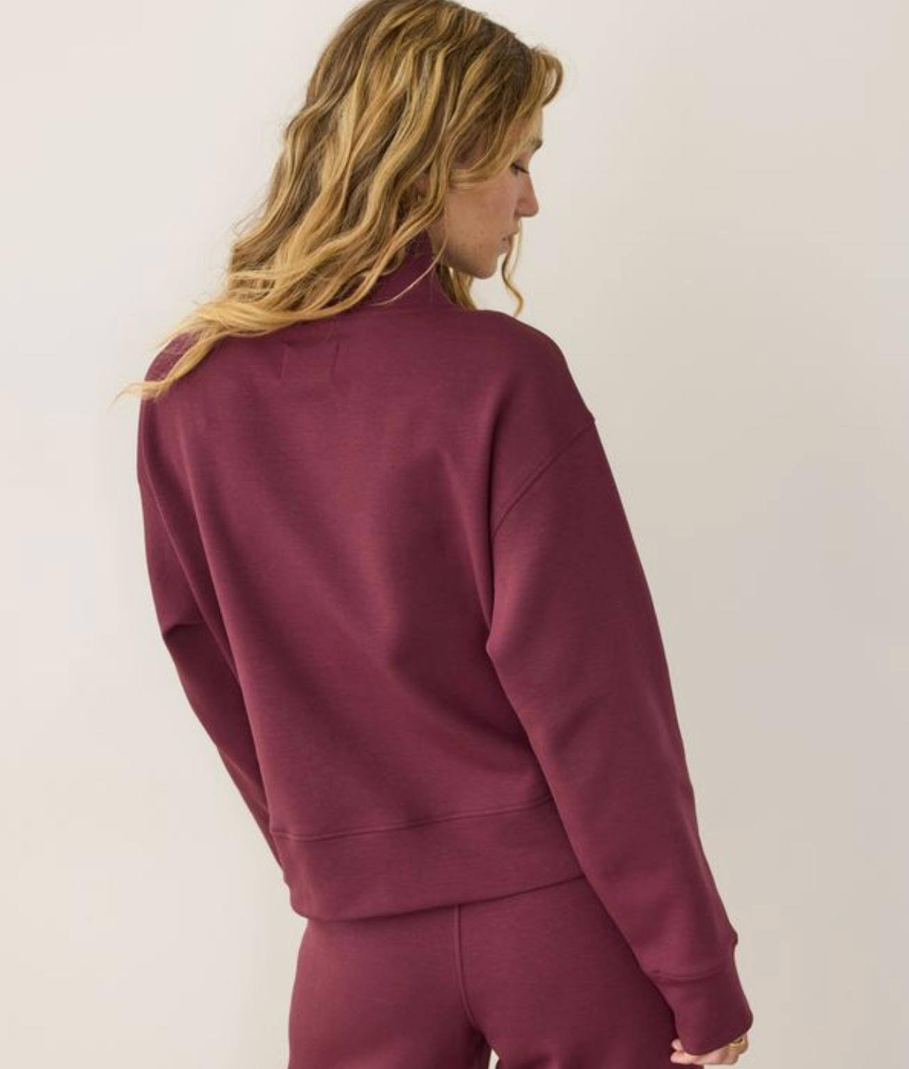 Nova Mock Neck Sweatshirt | Fig