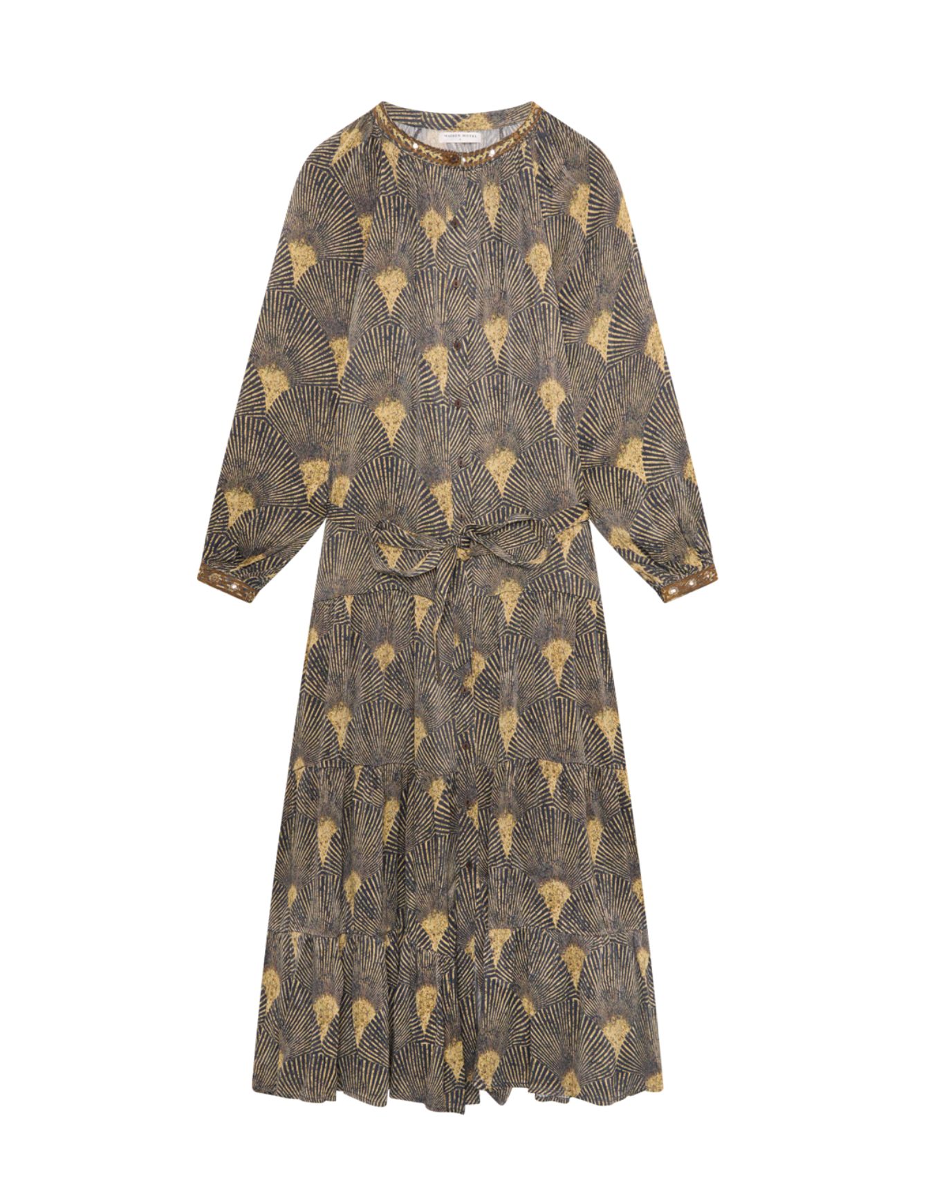Anouk Dress - Peacok Avocado
