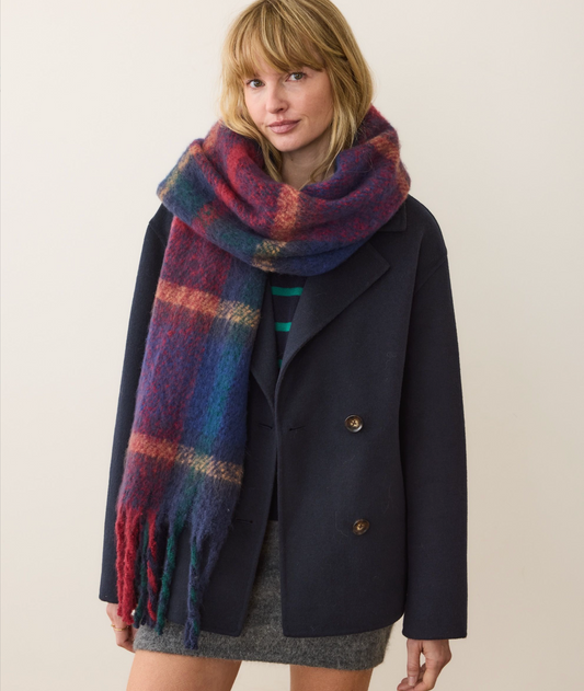 Brushed Scarf Holiday Plaid