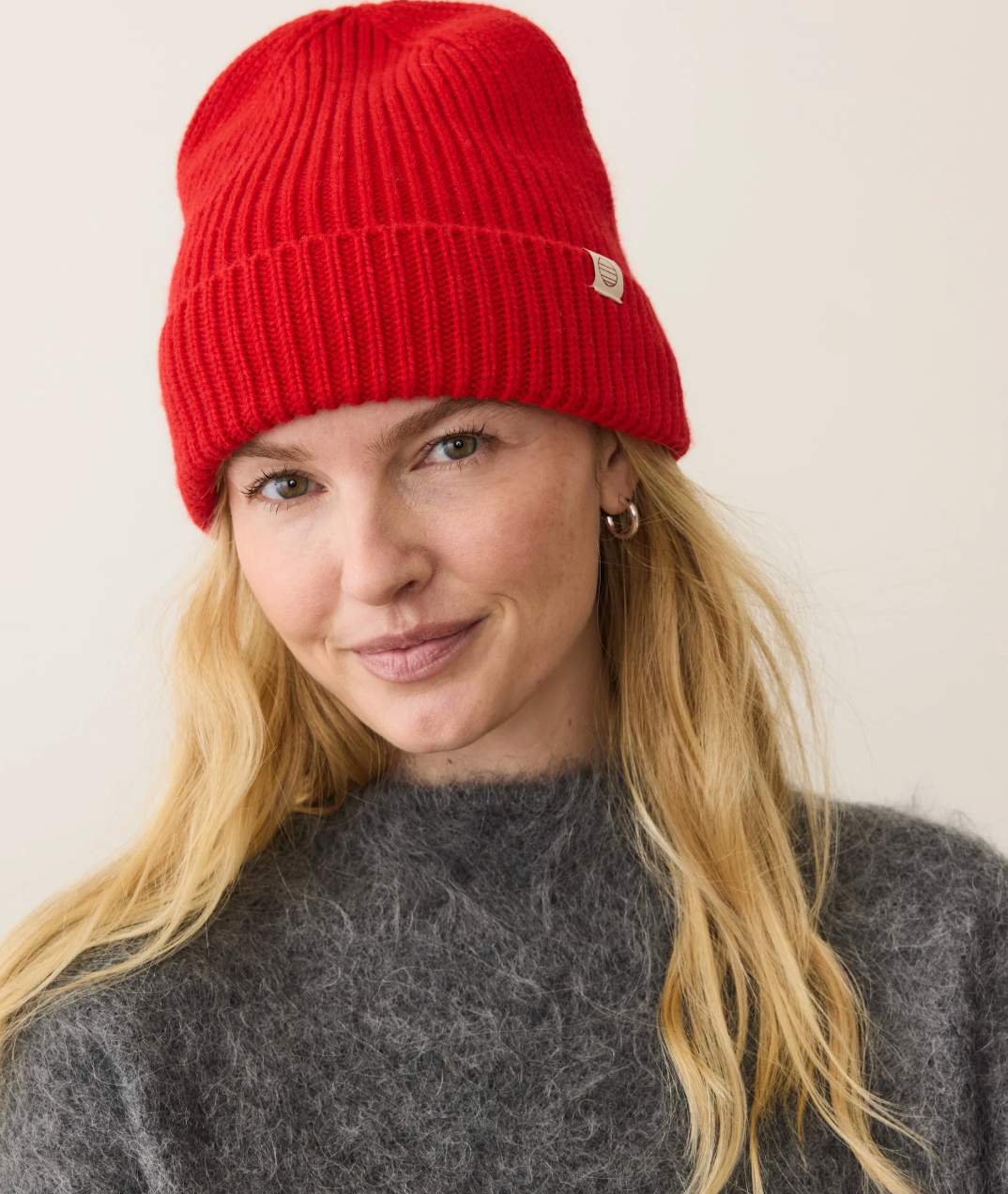 Solid Red Beanie
