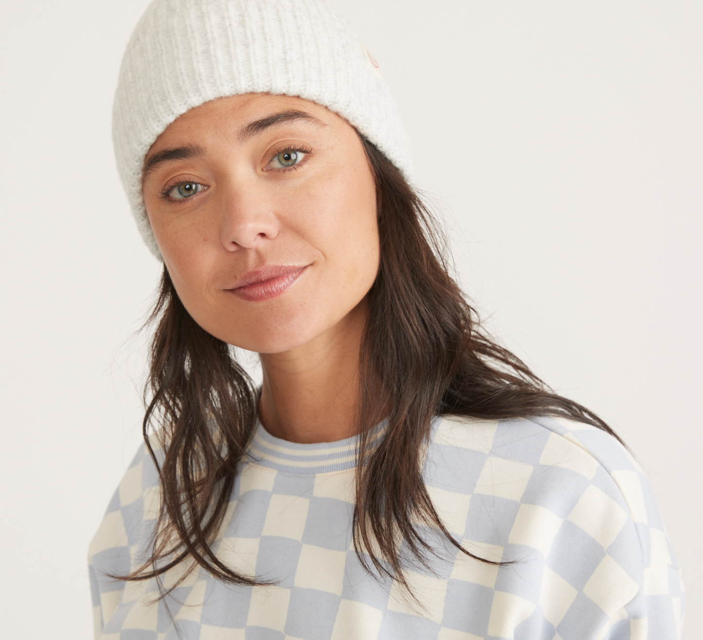 Heavy Porter Knit Beanie | Ivory Heather