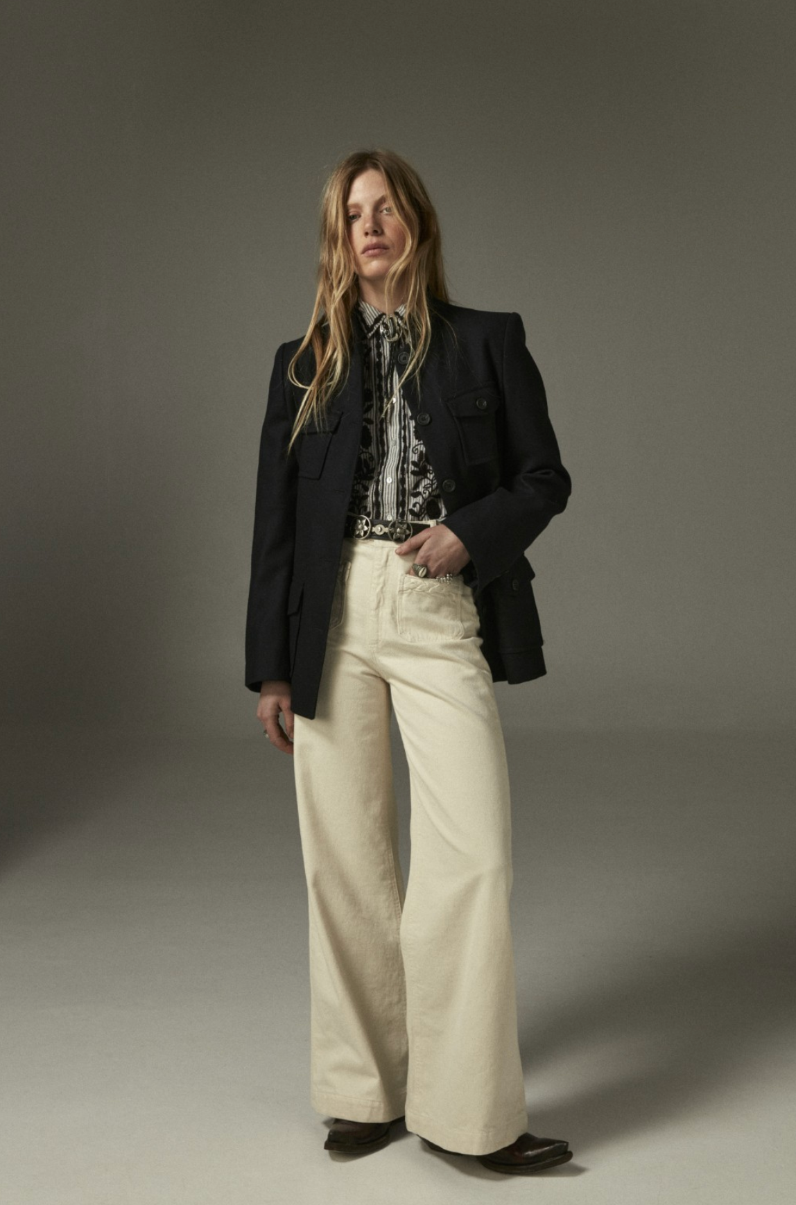 Lucien Army Jacket | Marine