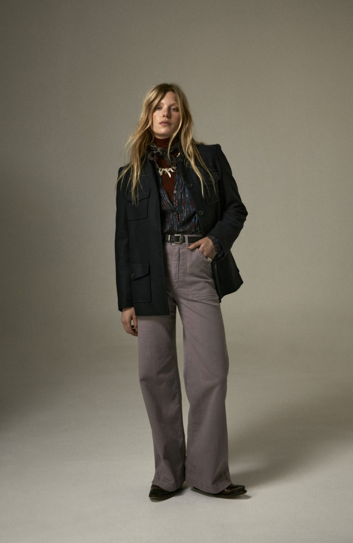 Lucien Army Jacket | Marine