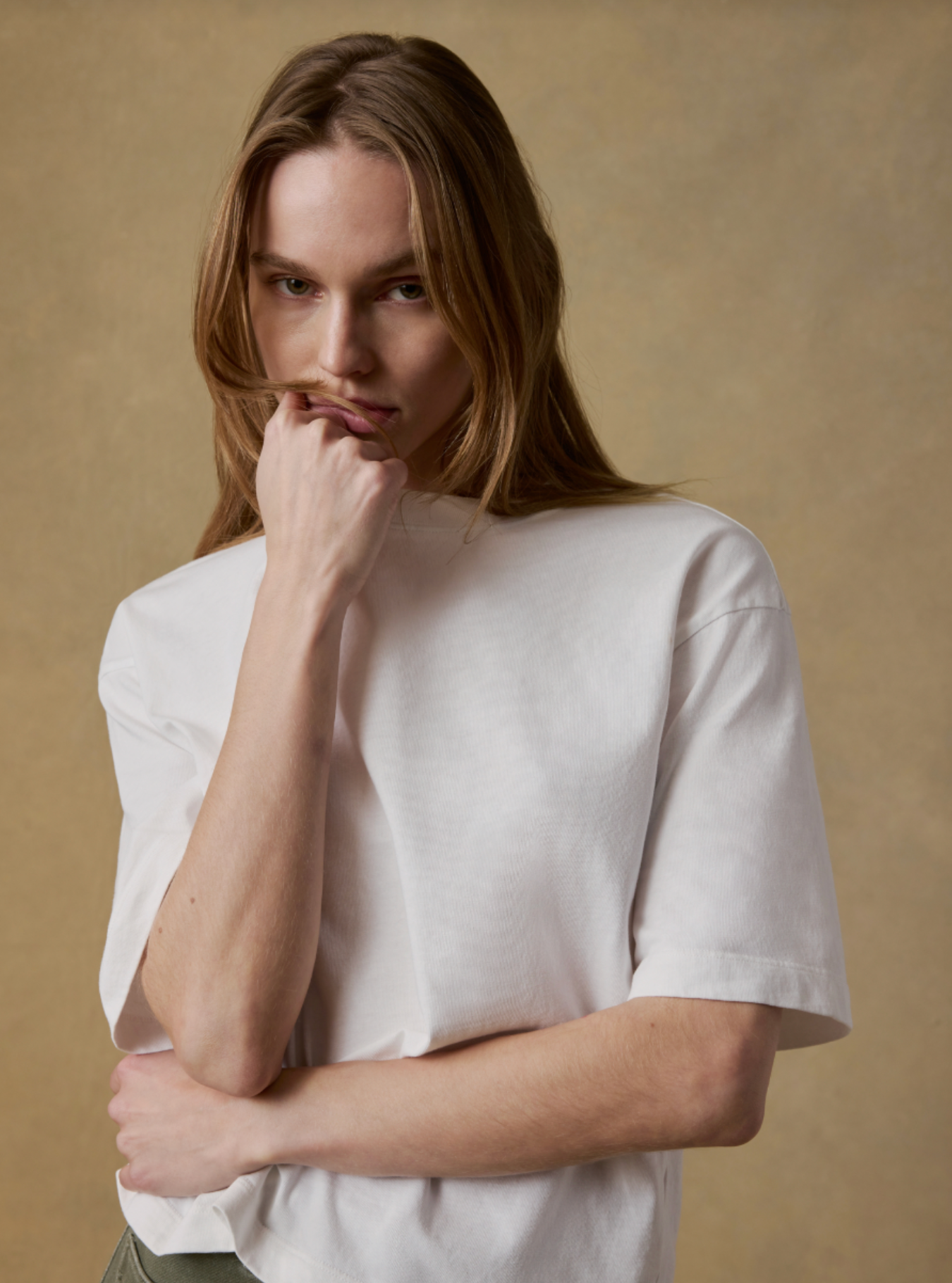 Recycled Cotton Vintage Tee | White
