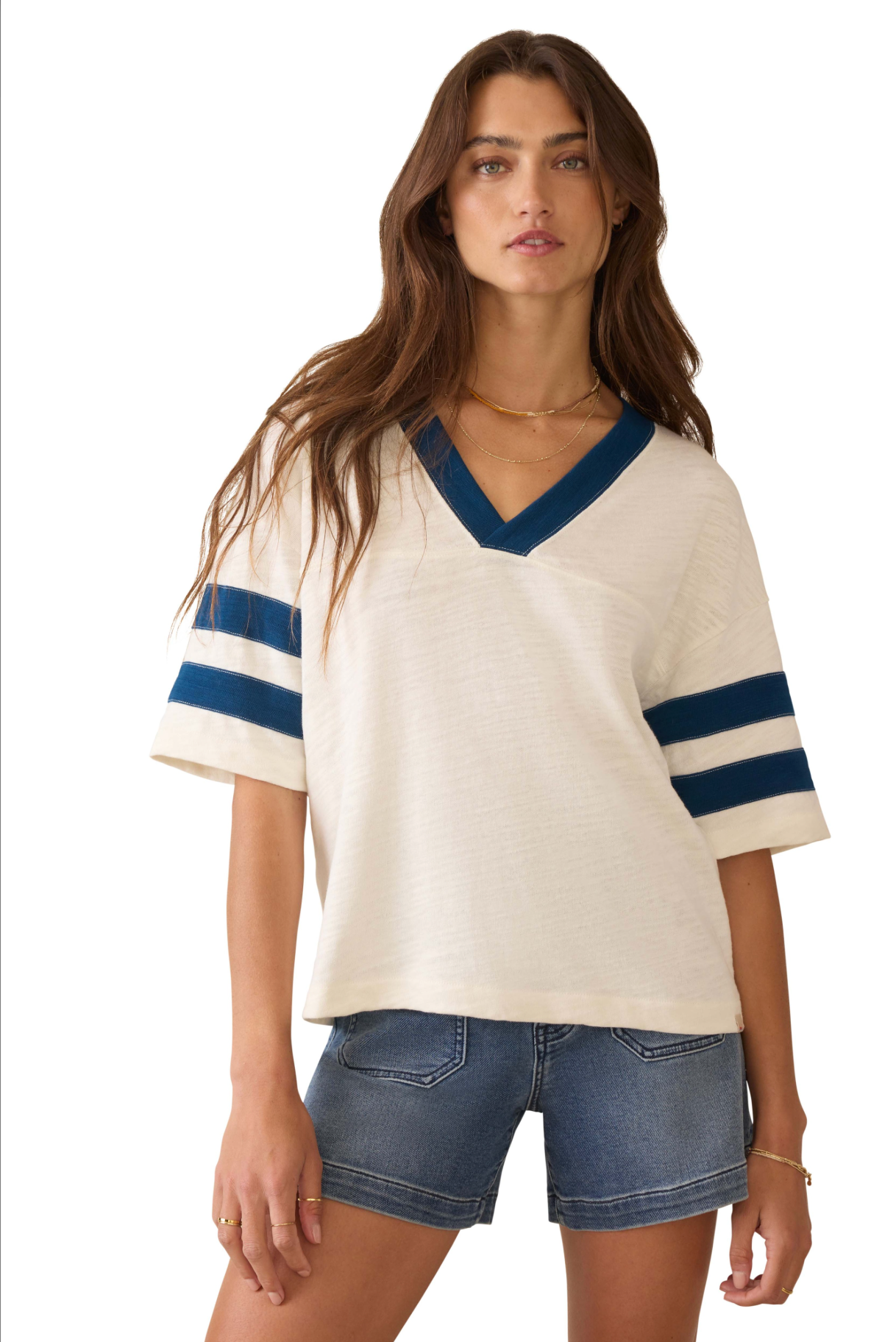 Sunwashed Slub Varsity Tee | Titan Varsity