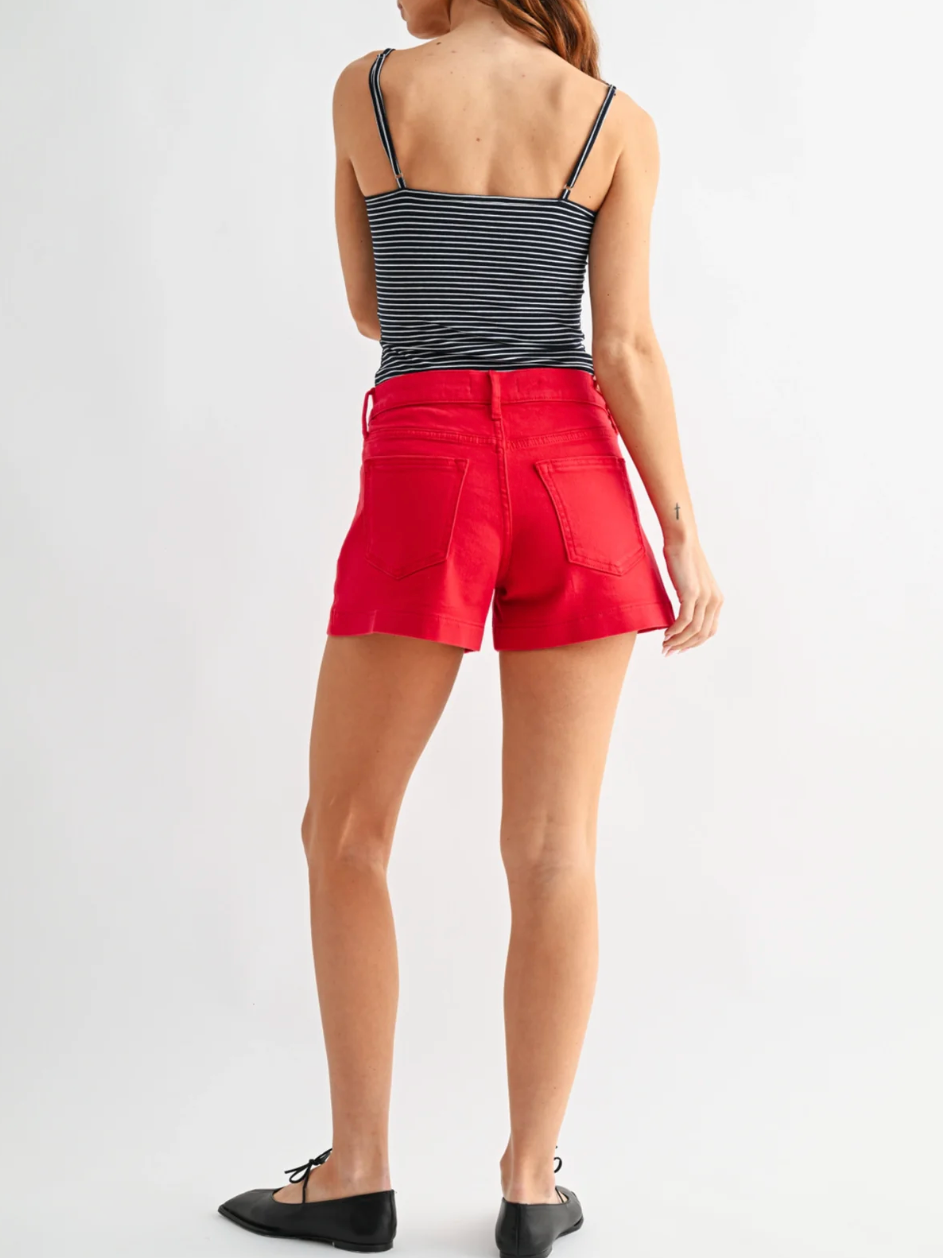 Western Pocket Short - Red