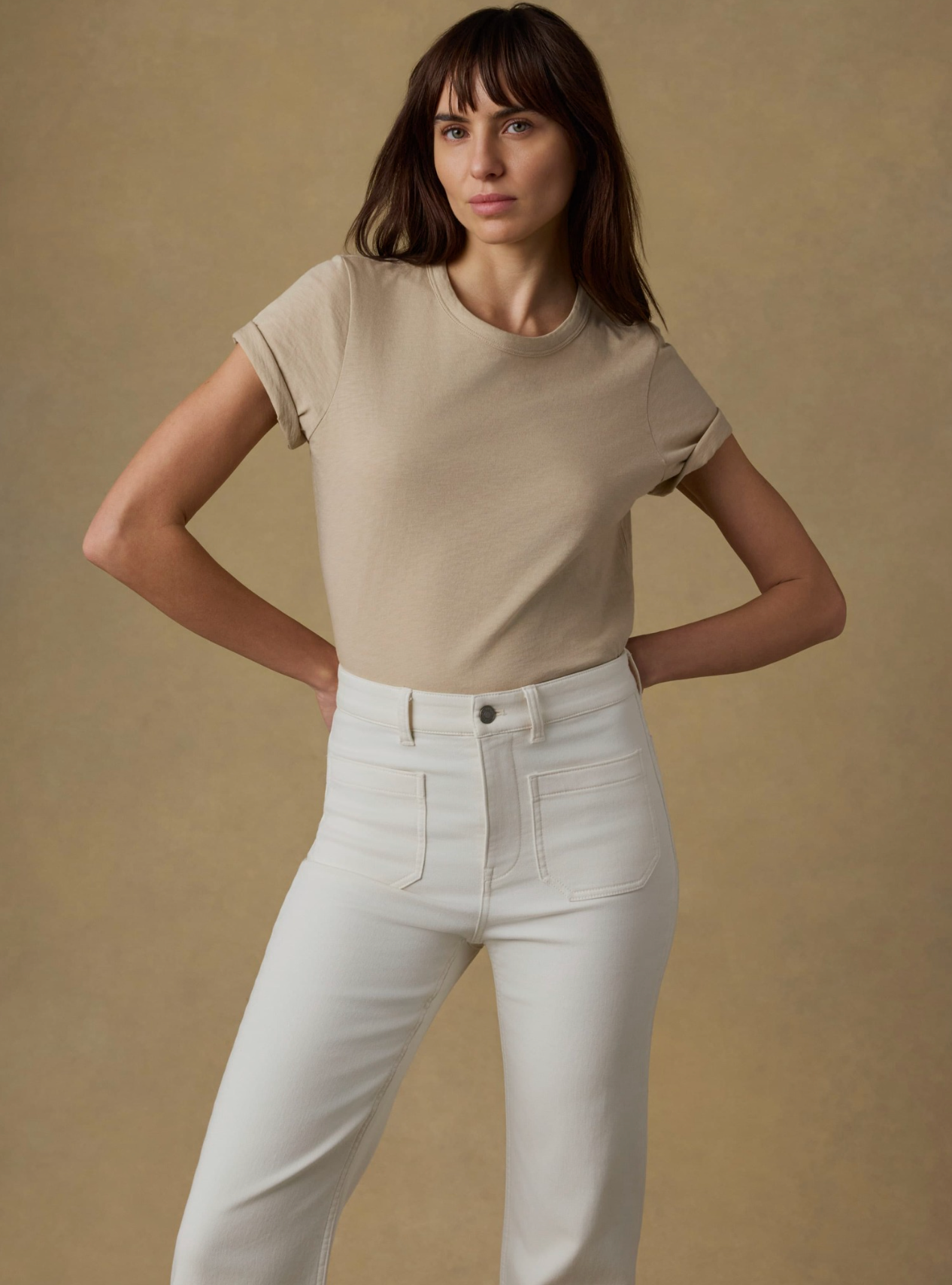 Sunwashed Essential Tee - White Pepper