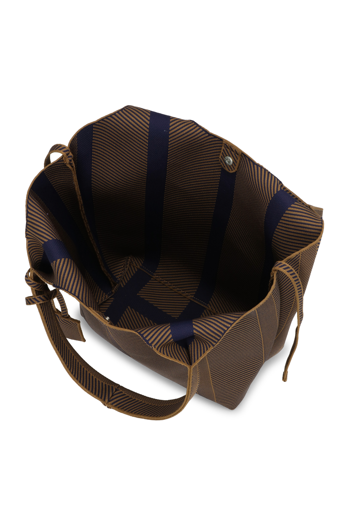 Ilse Jacobsen Knit Tote Bag | Dark Indigo/Buckhorn Brown