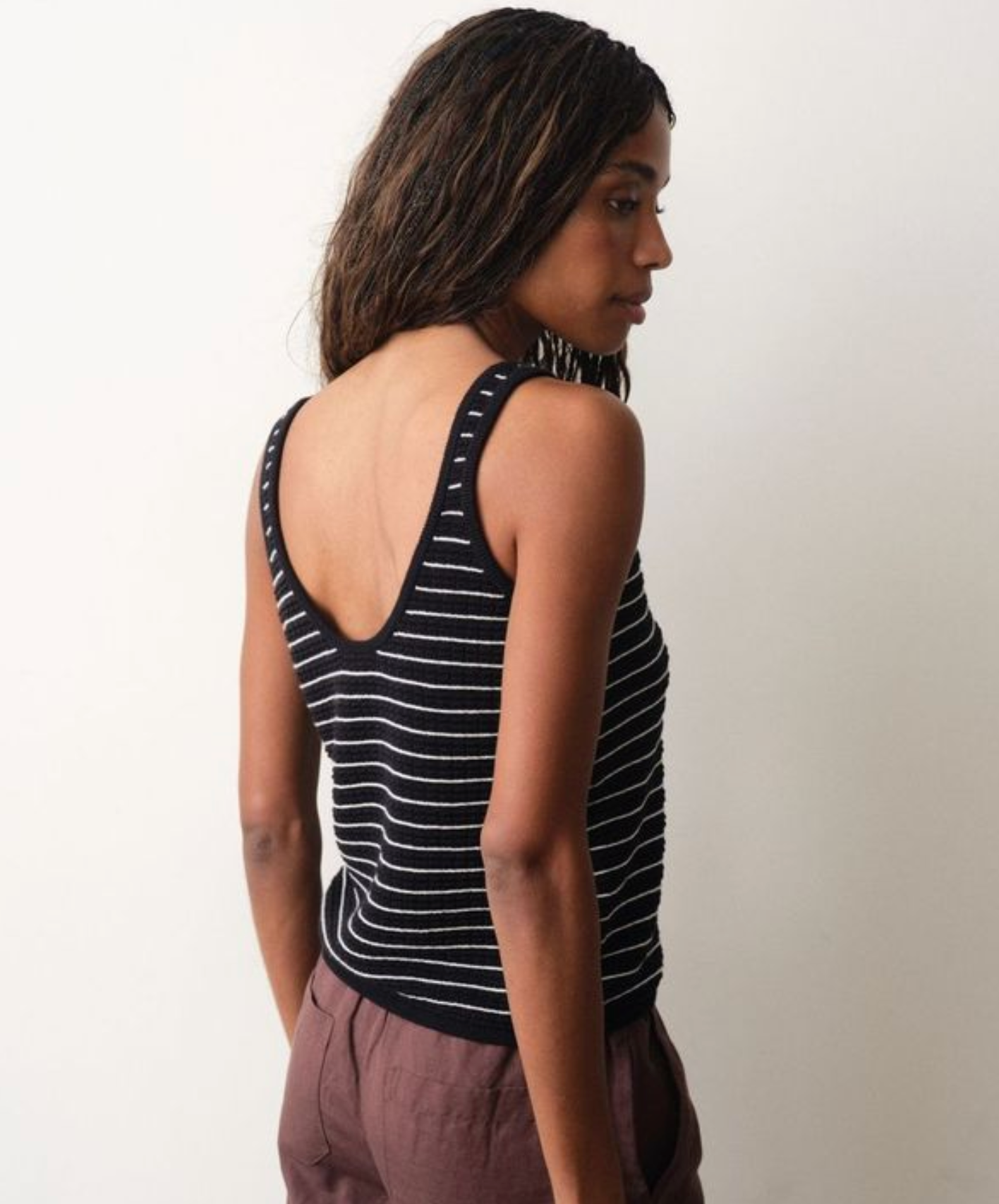 Siena Sweater Tank | Neutral Stripe