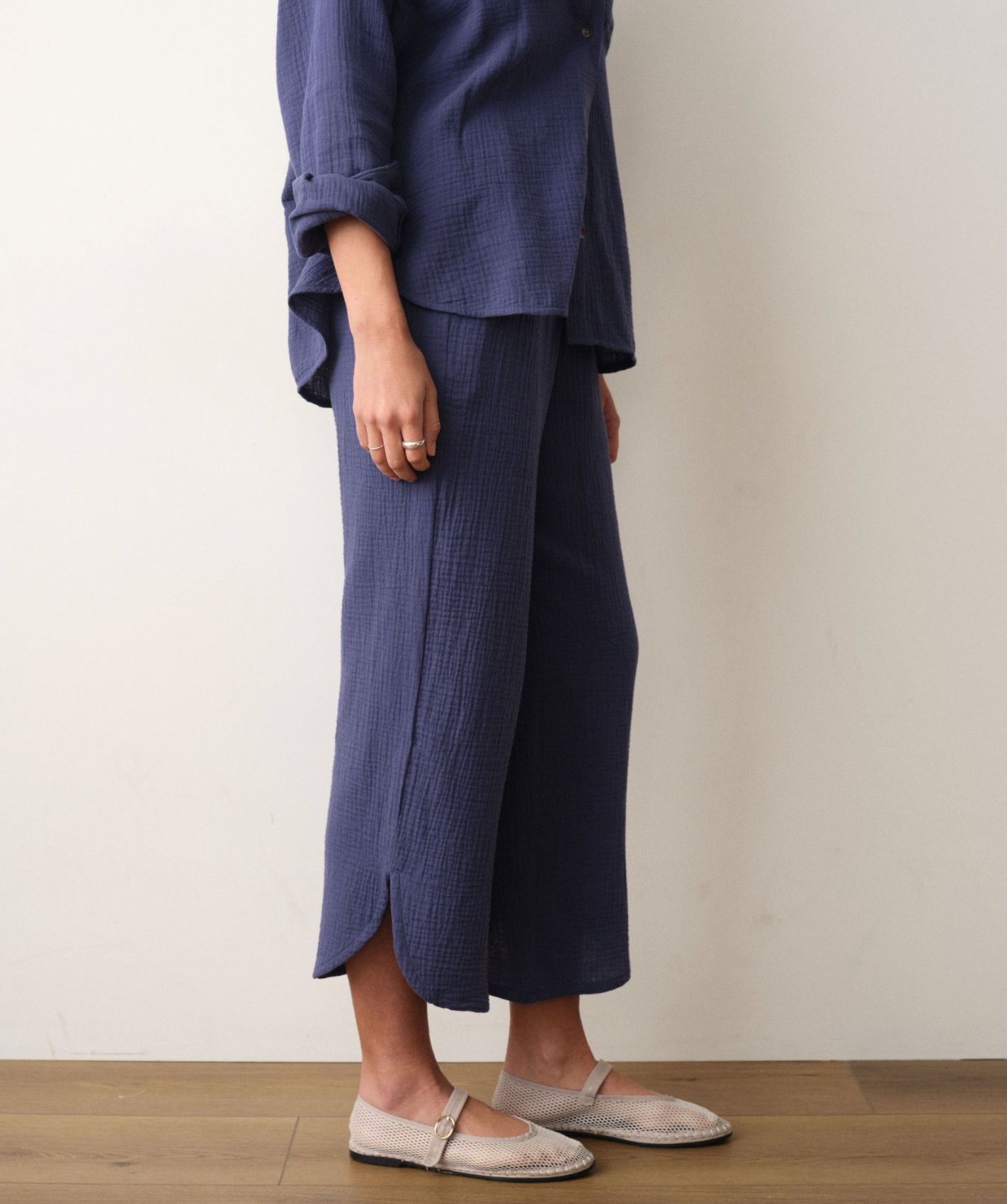 Cali Double Cloth Pant | Bay Blue