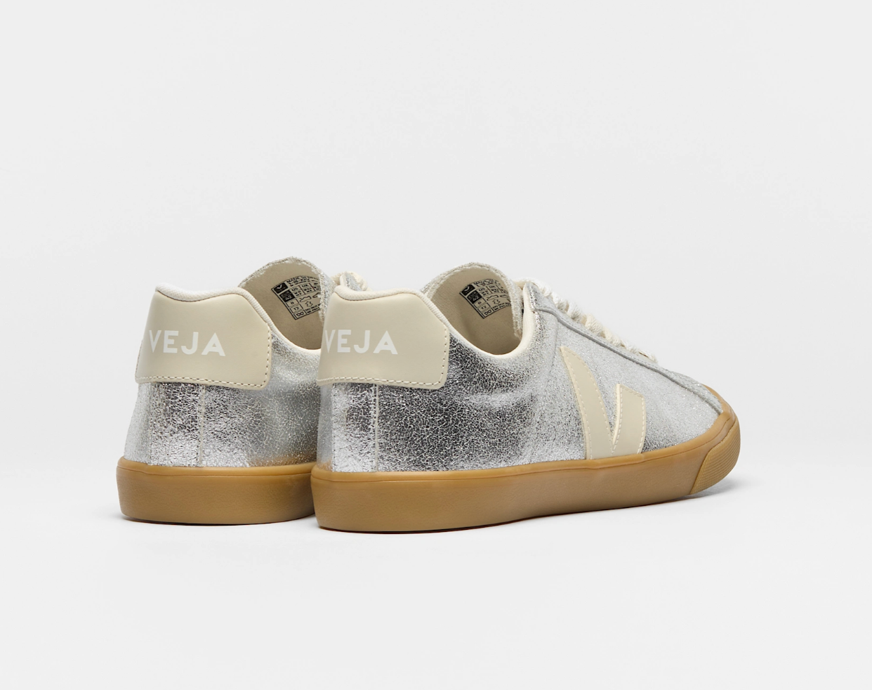 VEJA Esplar Suede Silver Pierre Natural