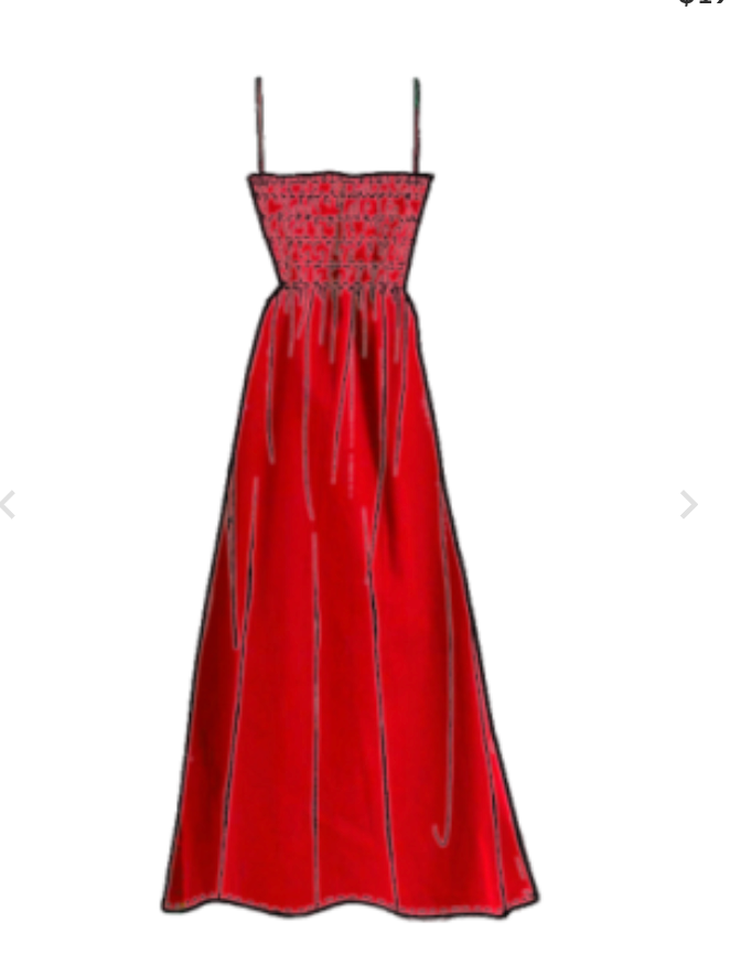Coastal Poplin Lucia Dress | Tango Red