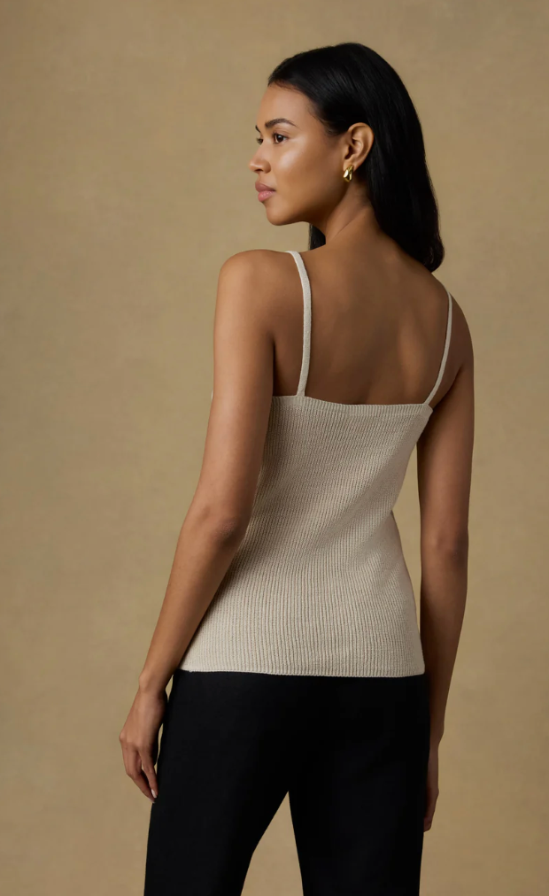 Miramar Linen Sweater Cami | Summer Sand