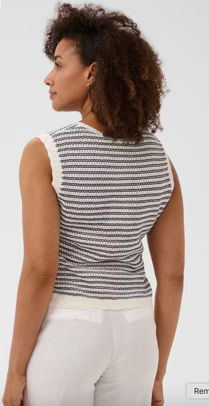 Bolissa Top | After Midnight Stripe
