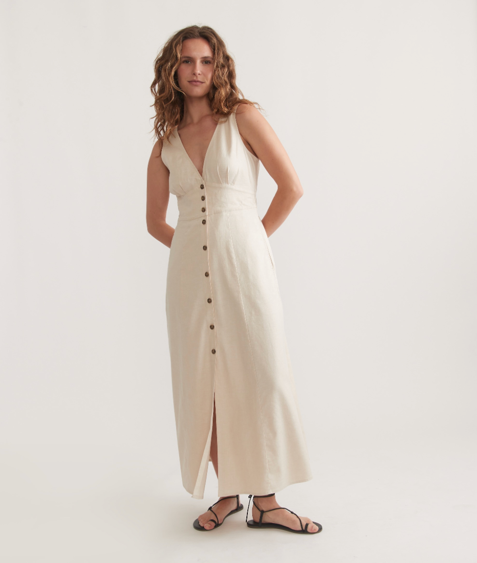 Camila Dress | Antique White