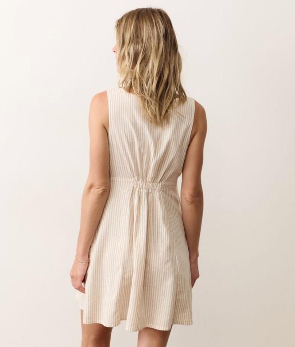 Camila Sleevless Mini Dress | Tuscan Stripe