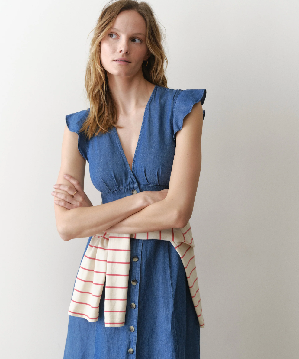 Camila Midi Dress | Medium Wash