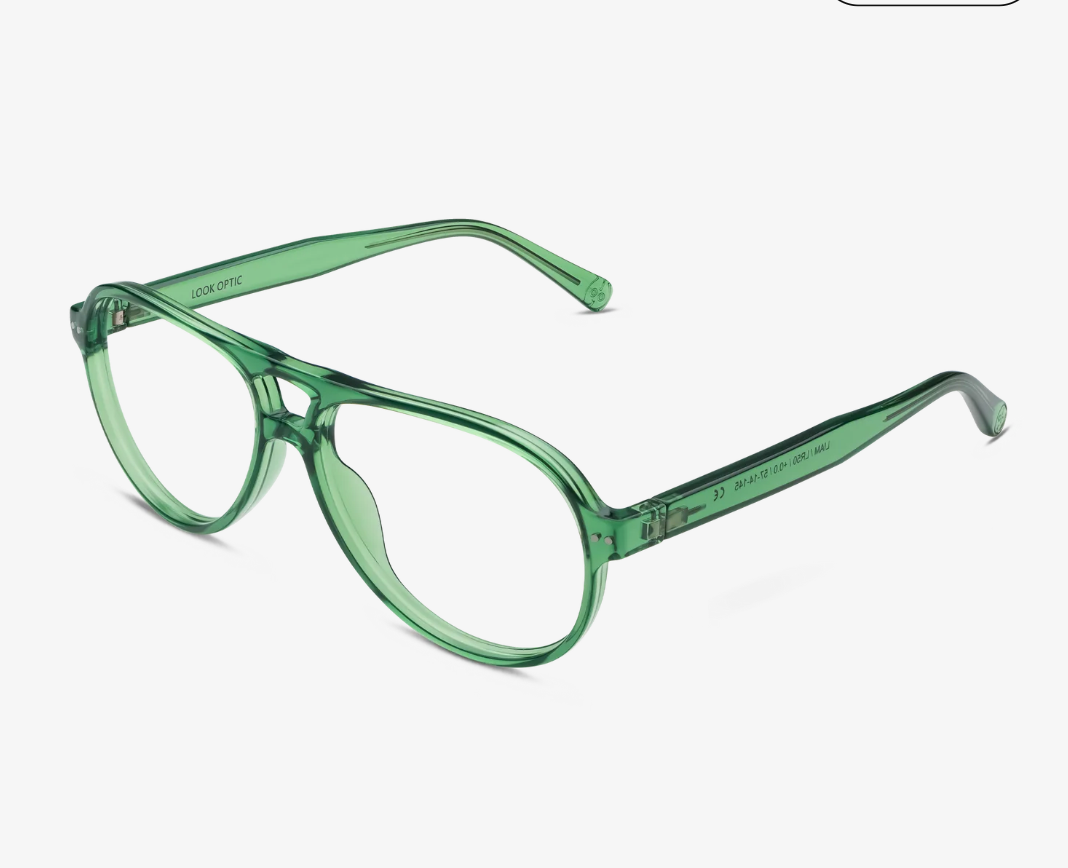 Liam Readers | Shiny Bottle Green