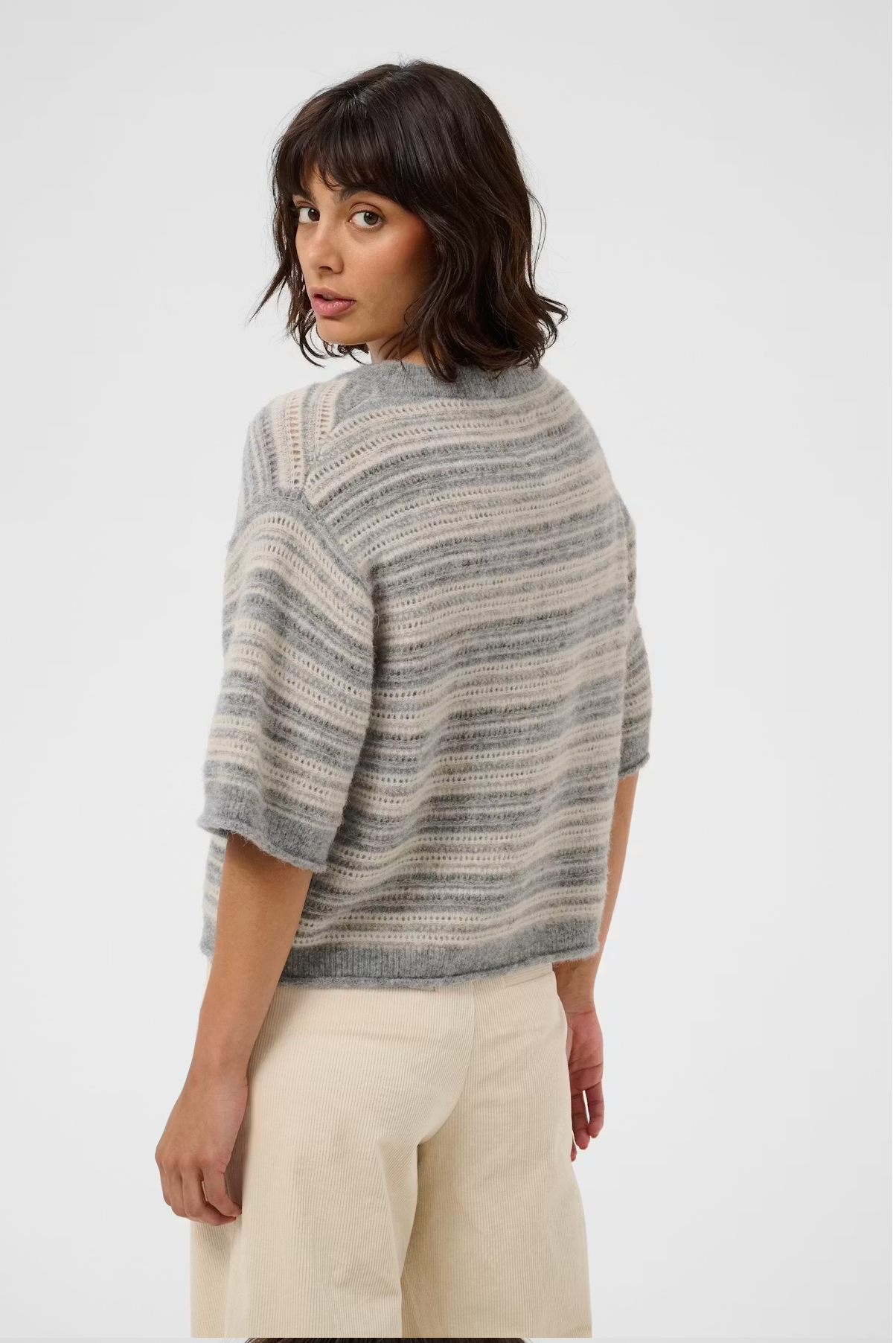 Cerys Pullover | Grey Oak Stripe