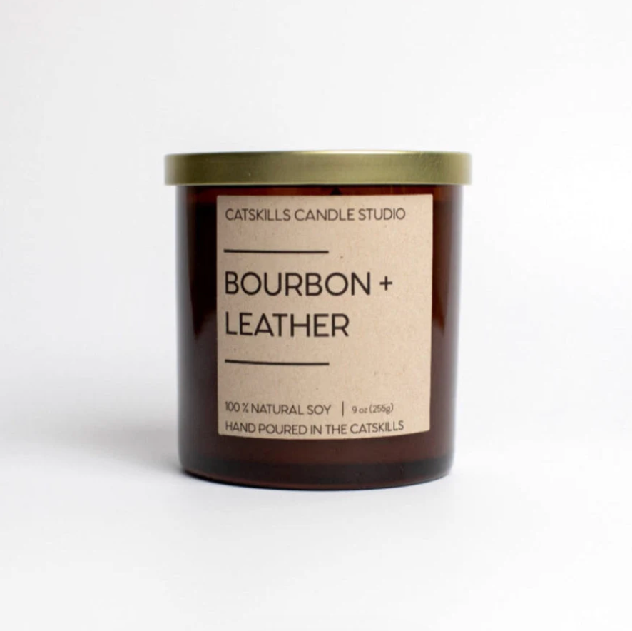 Bourbon + Leather Candle 9oz.