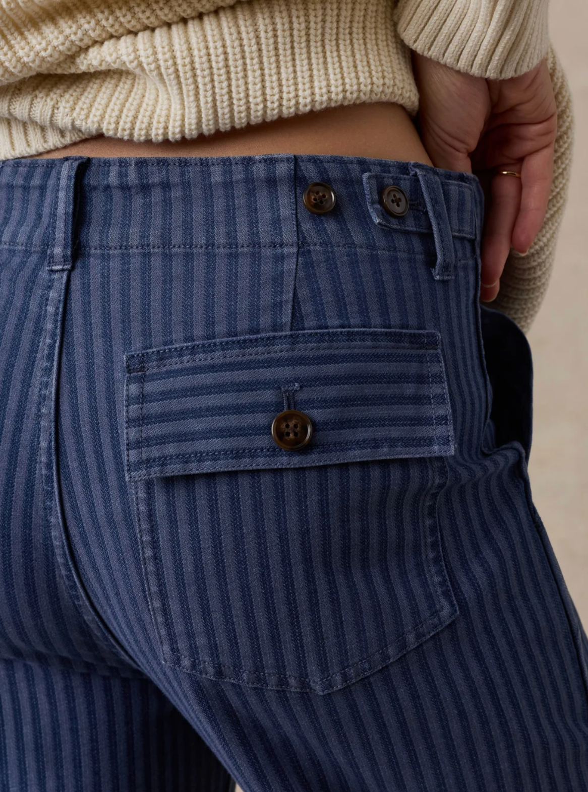 Topsail Utility Pant - Riverline Stripe
