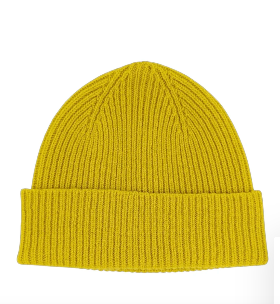 Lambswool Ribbed Beanie