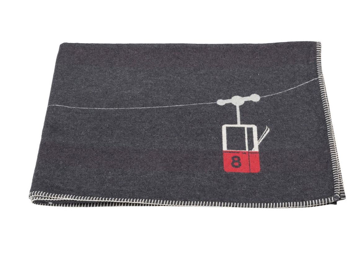 SYLT cotton throw cable cars